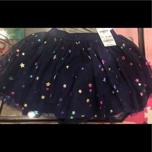 OshKosh B’gosh blue with rainbow stars skirt